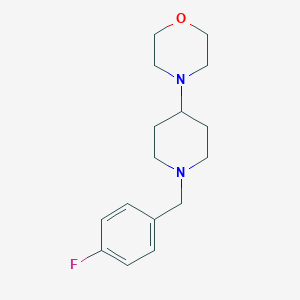 molecular formula C16H23FN2O B247586 4-[1-(4-Fluorobenzyl)-4-piperidinyl]morpholine 