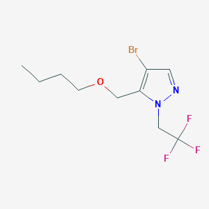 4-bromo-5-(butoxymethyl)-1-(2,2,2-trifluoroethyl)-1H-pyrazole