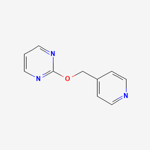 molecular formula C10H9N3O B2475879 2-[(Pyridin-4-yl)methoxy]pyrimidine CAS No. 2198896-11-4