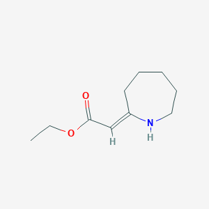 molecular formula C10H17NO2 B2475880 Ethyl 2-azepan-2-ylidenacetate CAS No. 50621-08-4
