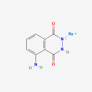 molecular formula C8H6N3NaO2 B2475882 3-Aminophthalhydrazide monosodium salt CAS No. 206658-12-0; 20666-12-0