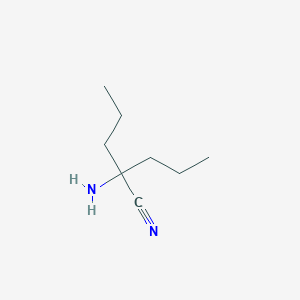molecular formula C8H16N2 B2475883 2-Amino-2-propylpentanenitrile CAS No. 805181-81-1