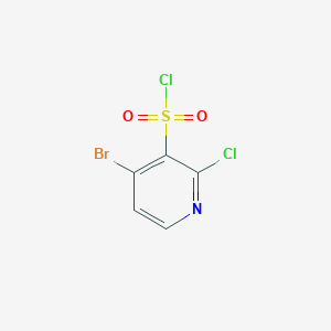 molecular formula C5H2BrCl2NO2S B2475902 4-Bromo-2-chloropyridine-3-sulfonyl chloride CAS No. 1805185-69-6