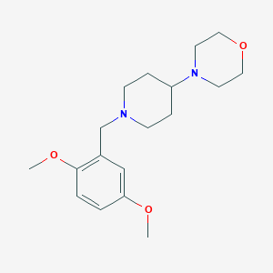 molecular formula C18H28N2O3 B247591 4-[1-(2,5-Dimethoxybenzyl)-4-piperidinyl]morpholine 