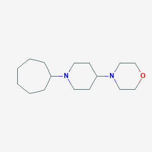 molecular formula C16H30N2O B247592 4-(1-Cycloheptylpiperidin-4-yl)morpholine 