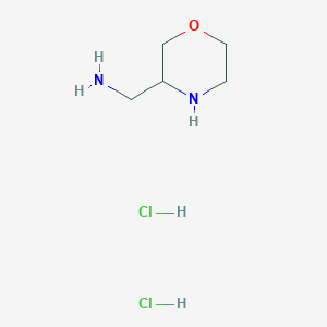 molecular formula C5H14Cl2N2O B2475934 吗啉-3-基甲胺二盐酸盐 CAS No. 1157076-33-9