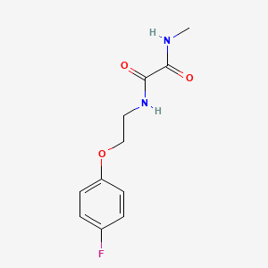 molecular formula C11H13FN2O3 B2475937 N1-(2-(4-fluorophenoxy)ethyl)-N2-methyloxalamide CAS No. 1211195-31-1