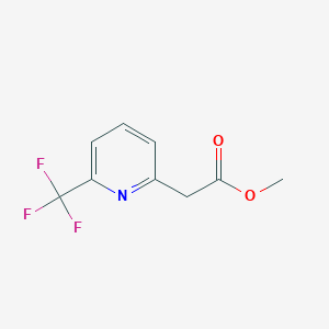molecular formula C9H8F3NO2 B2475946 Methyl 2-[6-(trifluoromethyl)pyridin-2-yl]acetate CAS No. 1346534-09-5
