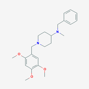 molecular formula C23H32N2O3 B247597 N-benzyl-N-methyl-1-(2,4,5-trimethoxybenzyl)-4-piperidinamine 