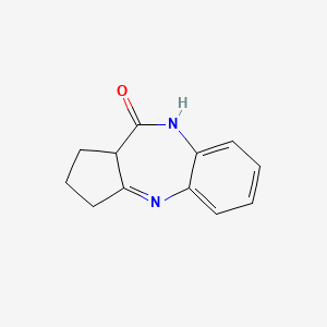 molecular formula C12H12N2O B2475986 2,3,3a,5-四氢-1H-环戊[c][1,5]苯并二氮杂卓-4-酮 CAS No. 66444-19-7