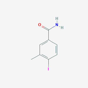 molecular formula C8H8INO B2475995 4-碘-3-甲基苯甲酰胺 CAS No. 933672-34-5