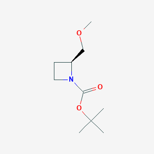 molecular formula C10H19NO3 B2475998 tert-butyl (2S)-2-(methoxymethyl)azetidine-1-carboxylate CAS No. 935668-23-8