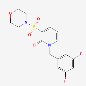 1-(3,5-difluorobenzyl)-3-(morpholinosulfonyl)pyridin-2(1H)-one