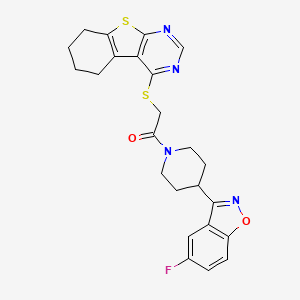 4-({2-[4-(5-Fluoro-1,2-benzisoxazol-3-yl)-1-piperidinyl]-2-oxoethyl}thio)-5,6,7,8-tetrahydro[1]benzothieno[2,3-d]pyrimidine