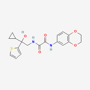 N1-(2-cyclopropyl-2-hydroxy-2-(thiophen-2-yl)ethyl)-N2-(2,3-dihydrobenzo[b][1,4]dioxin-6-yl)oxalamide