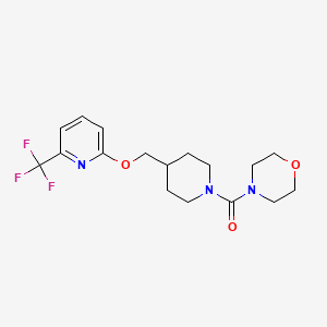 4-[4-({[6-(Trifluoromethyl)pyridin-2-yl]oxy}methyl)piperidine-1-carbonyl]morpholine