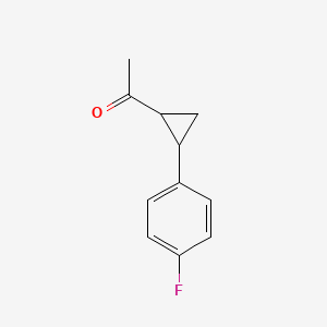 1-[2-(4-Fluorophenyl)cyclopropyl]ethan-1-one