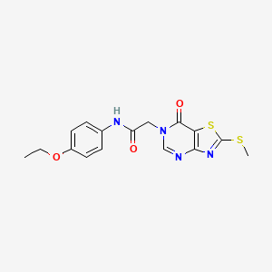 N-(4-ethoxyphenyl)-2-(2-(methylthio)-7-oxothiazolo[4,5-d]pyrimidin-6(7H)-yl)acetamide