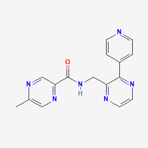 5-methyl-N-{[3-(pyridin-4-yl)pyrazin-2-yl]methyl}pyrazine-2-carboxamide