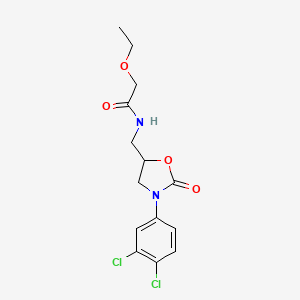 N-((3-(3,4-dichlorophenyl)-2-oxooxazolidin-5-yl)methyl)-2-ethoxyacetamide