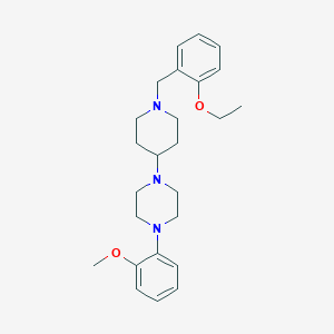 molecular formula C25H35N3O2 B247611 1-[1-(2-Ethoxybenzyl)-4-piperidinyl]-4-(2-methoxyphenyl)piperazine 