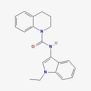 molecular formula C20H21N3O B2476117 N-(1-乙基-1H-吲哚-3-基)-3,4-二氢喹啉-1(2H)-甲酰胺 CAS No. 899947-41-2