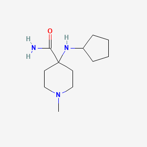 4-(Cyclopentylamino)-1-methylpiperidine-4-carboxamide