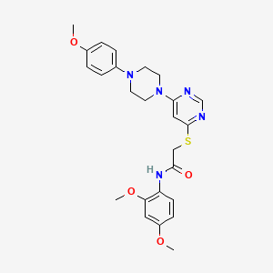 N-(2,4-dimethoxyphenyl)-2-((6-(4-(4-methoxyphenyl)piperazin-1-yl)pyrimidin-4-yl)thio)acetamide