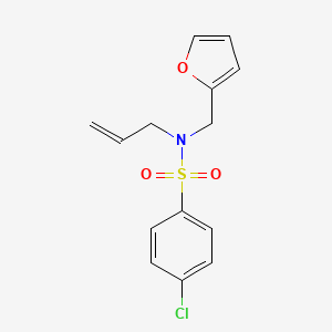 N-allyl-4-chloro-N-(2-furylmethyl)benzenesulfonamide