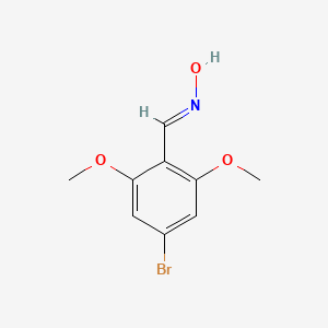 molecular formula C9H10BrNO3 B2476151 (E)-4-Bromo-2,6-dimethoxybenzaldehyde oxime CAS No. 1824882-25-8