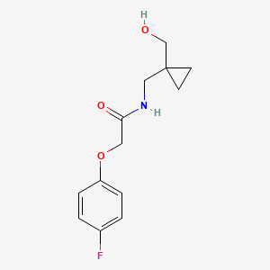 molecular formula C13H16FNO3 B2476154 2-(4-氟苯氧基)-N-((1-(羟甲基)环丙基)甲基)乙酰胺 CAS No. 1257553-58-4