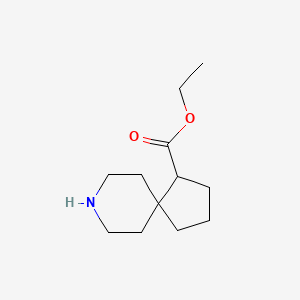 molecular formula C12H21NO2 B2476155 Ethyl 8-azaspiro[4.5]decane-4-carboxylate CAS No. 2287342-73-6