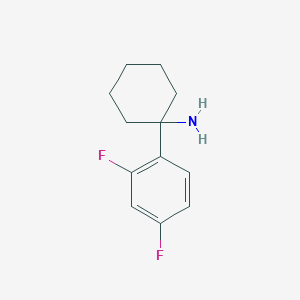 molecular formula C12H15F2N B2476160 1-(2,4-Difluorophenyl)cyclohexan-1-amine CAS No. 1343693-77-5