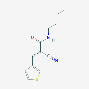 N-butyl-2-cyano-3-(thiophen-3-yl)prop-2-enamide