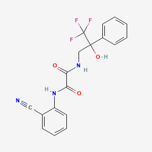 N1-(2-cyanophenyl)-N2-(3,3,3-trifluoro-2-hydroxy-2-phenylpropyl)oxalamide