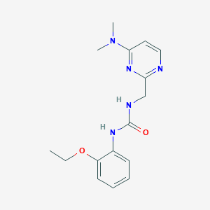 molecular formula C16H21N5O2 B2476169 1-((4-(Dimethylamino)pyrimidin-2-yl)methyl)-3-(2-ethoxyphenyl)urea CAS No. 1797812-43-1