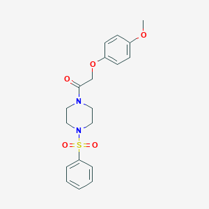 1-[(4-Methoxyphenoxy)acetyl]-4-(phenylsulfonyl)piperazine