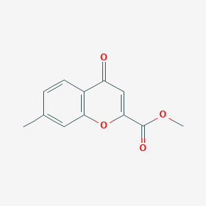 molecular formula C12H10O4 B2476179 methyl 7-methyl-4-oxo-4H-chromene-2-carboxylate CAS No. 108123-49-5