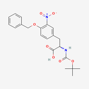 molecular formula C21H24N2O7 B2476185 Boc-L-Tyr(Bzl,3-NO2)-OH CAS No. 5191-61-7