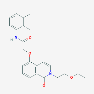 N-(2,3-dimethylphenyl)-2-[2-(2-ethoxyethyl)-1-oxoisoquinolin-5-yl]oxyacetamide