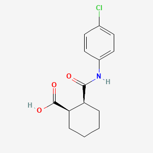(1R,2S)-2-[(4-chlorophenyl)carbamoyl]cyclohexanecarboxylic acid