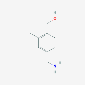 molecular formula C9H13NO B2476215 [4-(氨甲基)-2-甲苯甲醇] CAS No. 1597086-06-0