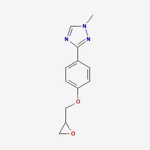 1-Methyl-3-[4-(oxiran-2-ylmethoxy)phenyl]-1,2,4-triazole