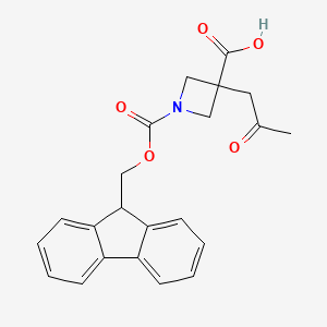 1-(9H-Fluoren-9-ylmethoxycarbonyl)-3-(2-oxopropyl)azetidine-3-carboxylic acid