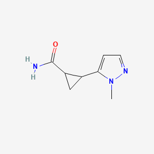 2-(1-methyl-1H-pyrazol-5-yl)cyclopropane-1-carboxamide