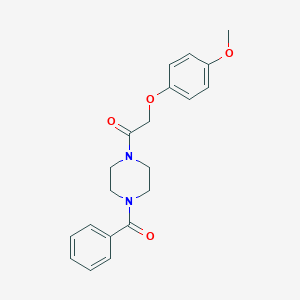 1-Benzoyl-4-[(4-methoxyphenoxy)acetyl]piperazine
