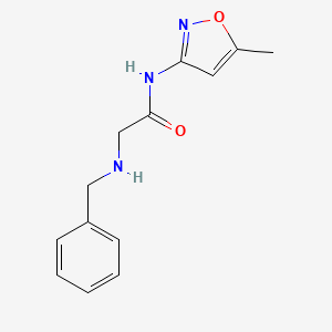 molecular formula C13H15N3O2 B2476289 2-(benzylamino)-N-(5-methyl-1,2-oxazol-3-yl)acetamide CAS No. 88812-79-7