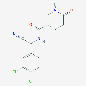 N-[Cyano-(3,4-dichlorophenyl)methyl]-6-oxopiperidine-3-carboxamide