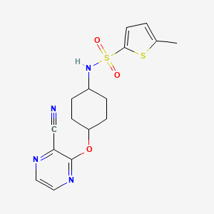 N-((1r,4r)-4-((3-cyanopyrazin-2-yl)oxy)cyclohexyl)-5-methylthiophene-2-sulfonamide