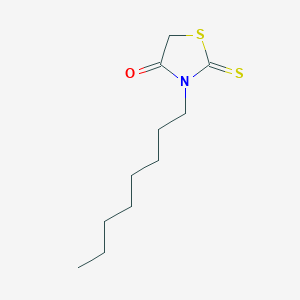 molecular formula C11H19NOS2 B2476299 3-Octyl-2-thioxo-1,3-thiazolidin-4-one CAS No. 40086-09-7